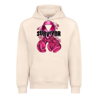 Sandshell Survivor Breast Cancer with boxing gloves Urban Hoodie - NancyCooperArtShop