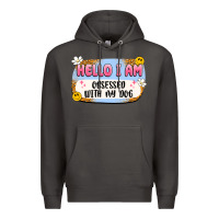 Smoke hello i am obsessed with my dog Premium Hoodie - Artiststas