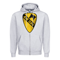 Heather Grey 1st cavalry division air cav Zipper Hoodie - Jasminsmagicworld