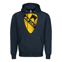 Navy 1st cavalry division air cav Zipper Hoodie - Jasminsmagicworld