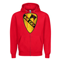 Red 1st cavalry division air cav Zipper Hoodie - Jasminsmagicworld