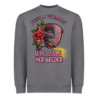 Storm just a woman who loves her welder Heavyweight Sweatshirt - SublimationCraftShop