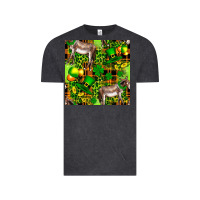 Vintage Black St. Patrick's Donkey With Leprechaun Hat Seamless Vintage Tee - FaDigitalArtStudio