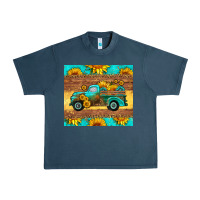 Midnight Navy farm truck tumbler Urban Heavy Tee - HRA Design Shop