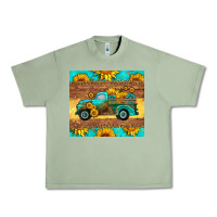 Oil Green farm truck tumbler Urban Heavy Tee - HRA Design Shop