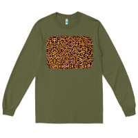 Army Green leopard glitter background Long Sleeve Tee - JahusDesignShop