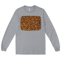 Heather Grey leopard glitter background Long Sleeve Tee - JahusDesignShop