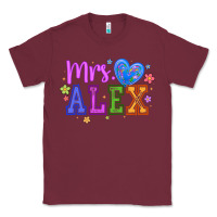 Burgundy mrs Classic Tee - CowhideDigitalArt