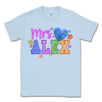 Dusty Blue mrs Classic Tee - CowhideDigitalArt