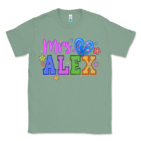 Sage mrs Classic Tee - CowhideDigitalArt