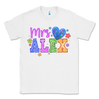 White mrs Classic Tee - CowhideDigitalArt