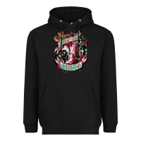 Black lets go girls cowboy boots cowgirl Heavyweight Hoodie - NancyCooperArtShop