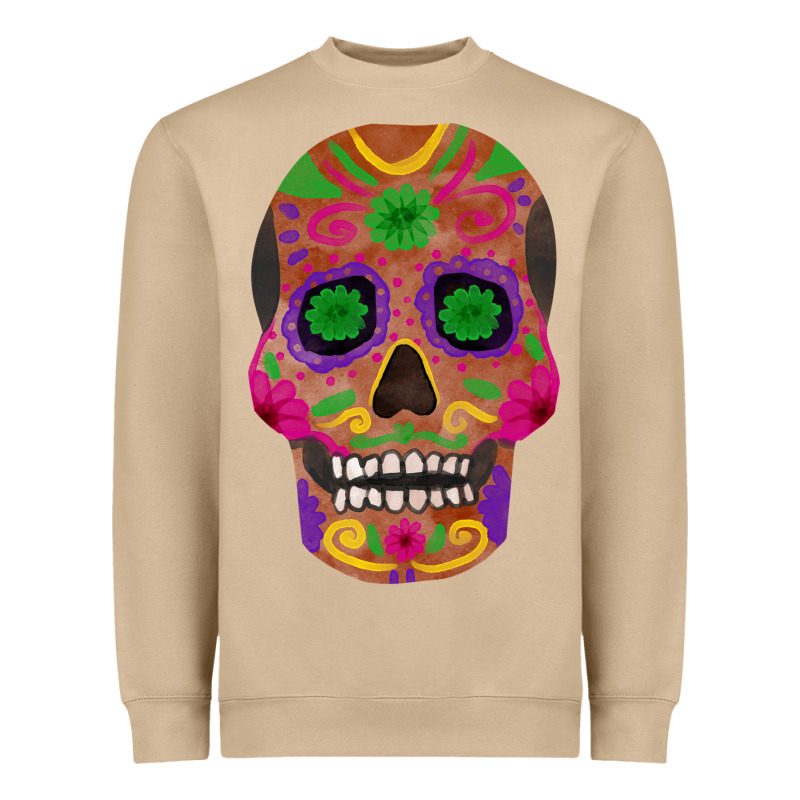 Sugar Skull Heavyweight Sweatshirt by FaDigitalArtStudio | Teevron