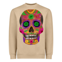 Mushroom sugar skull Heavyweight Sweatshirt - FaDigitalArtStudio