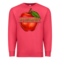 Cardinal teacher life with apple Premium Sweatshirt - NancyCooperArtShop