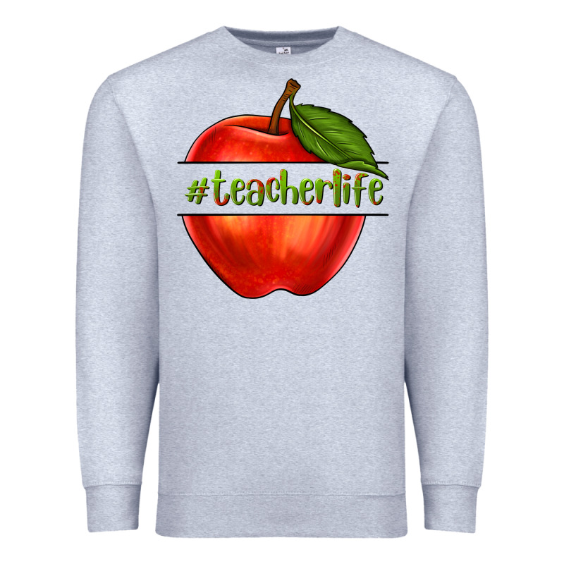 Teacher Life With Apple Premium Sweatshirt by NancyCooperArtShop | Teevron