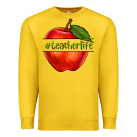 Lemon teacher life with apple Premium Sweatshirt - NancyCooperArtShop
