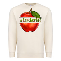 Sandshell teacher life with apple Premium Sweatshirt - NancyCooperArtShop