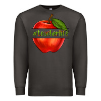 Smoke teacher life with apple Premium Sweatshirt - NancyCooperArtShop