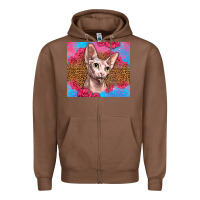 Chestnut Western Sphynx Cat Zipper Hoodie - LillyAllenDesigns