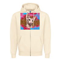 Sandshell Western Sphynx Cat Zipper Hoodie - LillyAllenDesigns