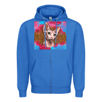 True Royal Western Sphynx Cat Zipper Hoodie - LillyAllenDesigns