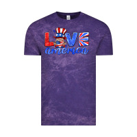 Cloud Purple love america gnome Vintage Tee - HRA Design Shop