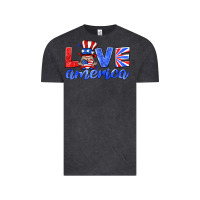 Vintage Black love america gnome Vintage Tee - HRA Design Shop