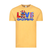 Vintage Mustard love america gnome Vintage Tee - HRA Design Shop