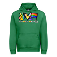 Emerald Peace love equality Urban Hoodie - NancyCooperArtShop