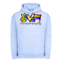 Pigment Grape Ice Peace love equality Urban Hoodie - NancyCooperArtShop