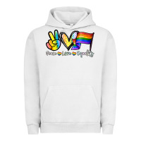Pigment Lunar Rock Peace love equality Urban Hoodie - NancyCooperArtShop