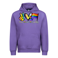 Tulip Peace love equality Urban Hoodie - NancyCooperArtShop