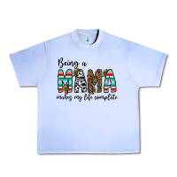 Grape Ice being mama makes my life complate Urban Heavy Tee - CowhideDigitalArt