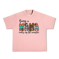 Salmon being mama makes my life complate Urban Heavy Tee - CowhideDigitalArt