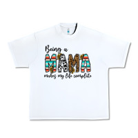 White being mama makes my life complate Urban Heavy Tee - CowhideDigitalArt