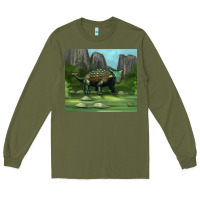 Army Green ankylosaurus tumbler Long Sleeve Tee - Artiststas