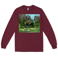 Burgundy ankylosaurus tumbler Long Sleeve Tee - Artiststas
