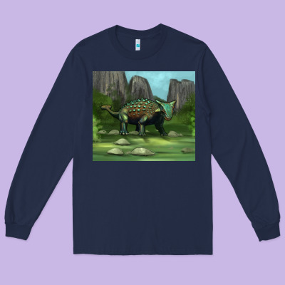Ankylosaurus Tumbler Long Sleeve Tee Designed By Artiststas