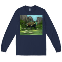 Navy ankylosaurus tumbler Long Sleeve Tee - Artiststas