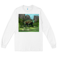 White ankylosaurus tumbler Long Sleeve Tee - Artiststas