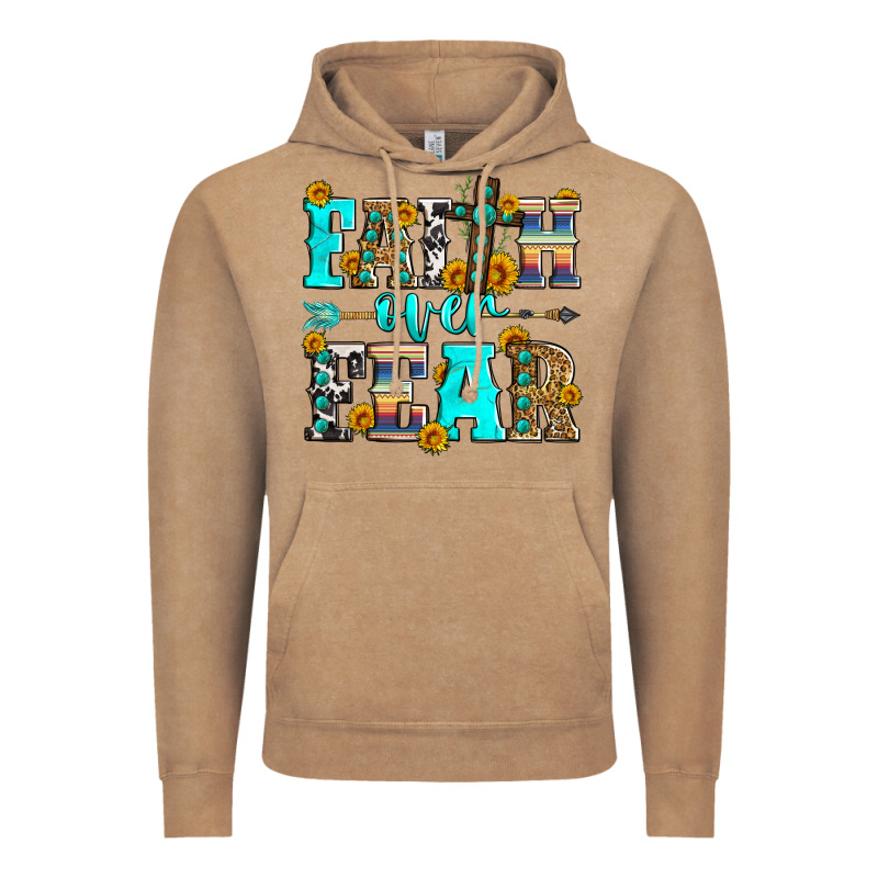 Faith Over Fear Vintage Hoodie by Zillion Design Studio | Teevron