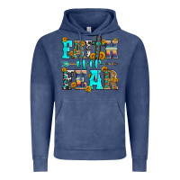 Vintage Denim faith over fear Vintage Hoodie - Zillion Design Studio