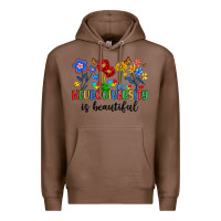 Chestnut neurodiversity is beautiful Premium Hoodie - Artiststas