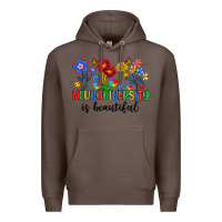 Coffee neurodiversity is beautiful Premium Hoodie - Artiststas