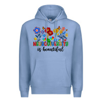 Colony Blue neurodiversity is beautiful Premium Hoodie - Artiststas
