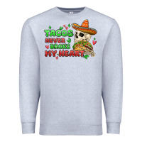 Heather Grey baby its cold outside skeleton Premium Sweatshirt - MaliasSmallBusiness