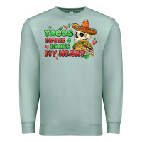 Seafoam baby its cold outside skeleton Premium Sweatshirt - MaliasSmallBusiness