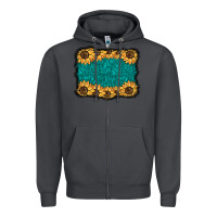 Smoke sunflower background Zipper Hoodie - BarkalooDesign