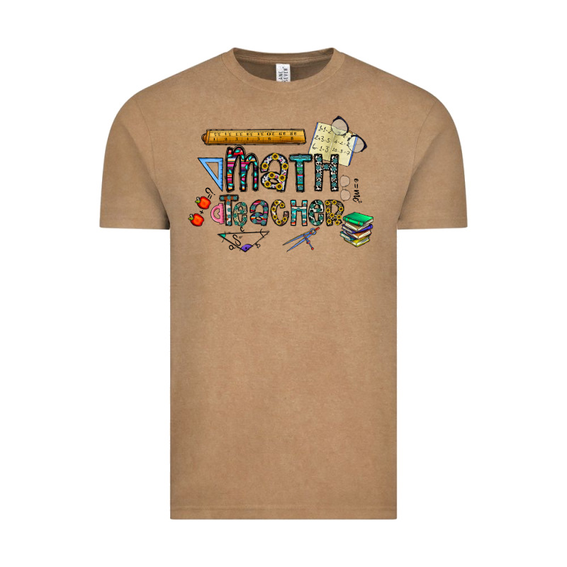 Math Teacher Vintage Tee by CowhideDigitalArt | Teevron